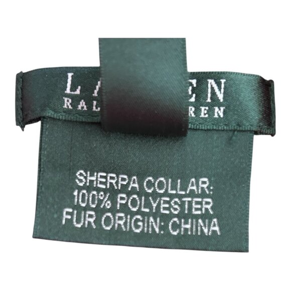 LAUREN Ralph Lauren Sherpa Collar Quilted Vibrant Holiday Red Vest Women's Sz M - Picture 11 of 12